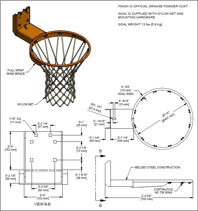 Fixed Rim Heavy Duty Rear Mount