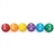 BASKETBALL COLORED RUBBER SET(6) SIZE 5