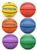 BASKETBALL COLORED RUBBER SET(6) SIZE 5