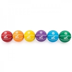 BASKETBALL COLORED RUBBER SET(6) SIZE 5