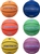 BASKETBALL COLORED RUBBER SET(6) SIZE 6