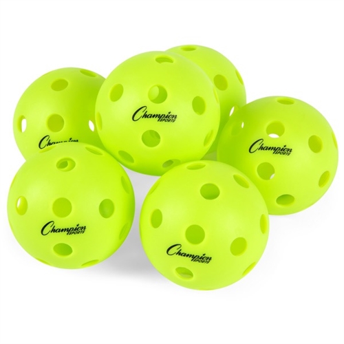 PICKLEBALL BALL INDOOR INJECTION MOLDED-SET OF 6