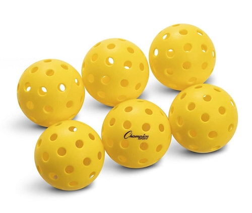 PICKLEBALL BALL OUTDOOR SET OF 6