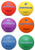 PLAYGROUND BALL 8.5"                     SET OF 6 COLORS