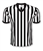 REF JERSEY BASKETBALL BLACK/WHITE STRIPED V-NECK