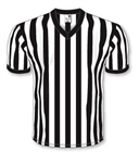 REF JERSEY BASKETBALL BLACK/WHITE STRIPED V-NECK