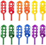 SCOOPBALL SET OF 12 COLORED SCOOPS AND 6, 12" BALLS