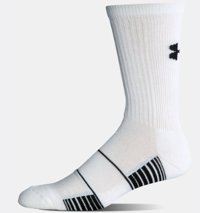 Under Armour Team Crew Socks-WHT